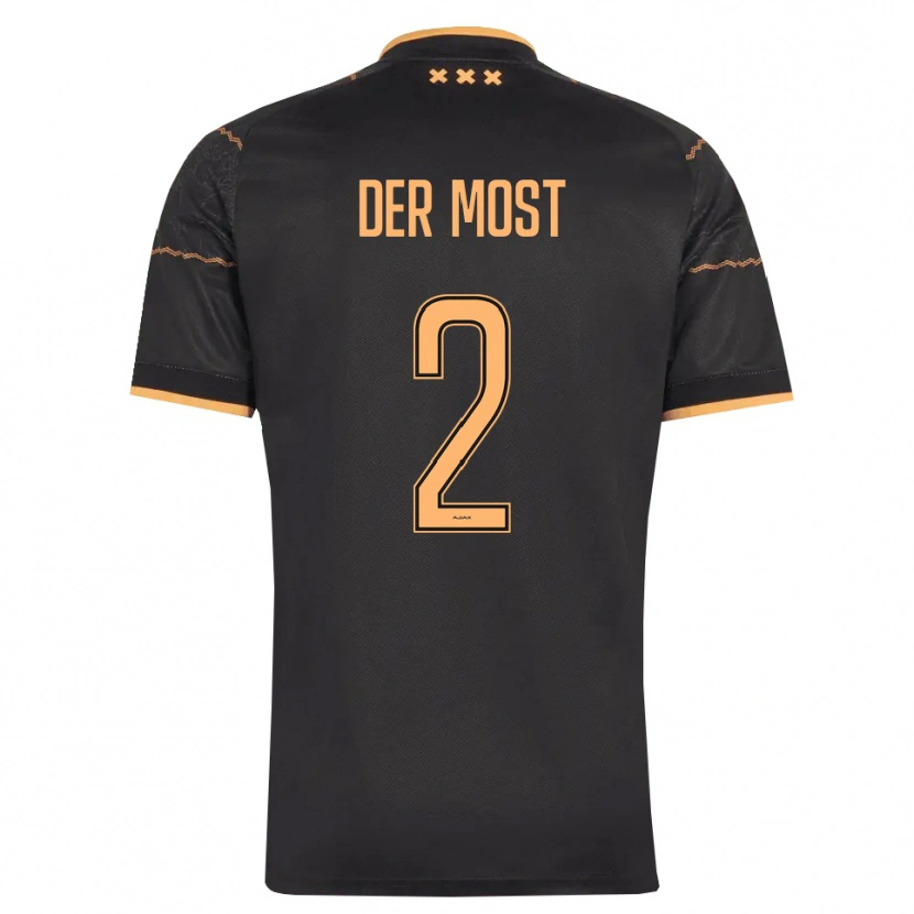Danxenキッズリザ・ファンデルモスト#2ブラック オレンジアウェイシャツ2026/27ジャージーユニフォーム