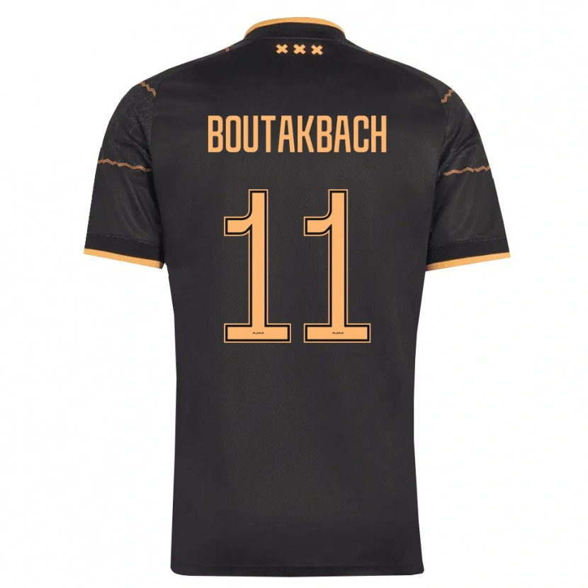 DanxenキッズMassin Boutakbach#11ブラック オレンジアウェイシャツ2026/27ジャージーユニフォーム