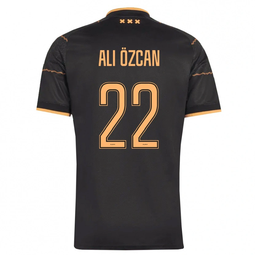 DanxenキッズAkın Ali Özcan#22ブラック オレンジアウェイシャツ2026/27ジャージーユニフォーム