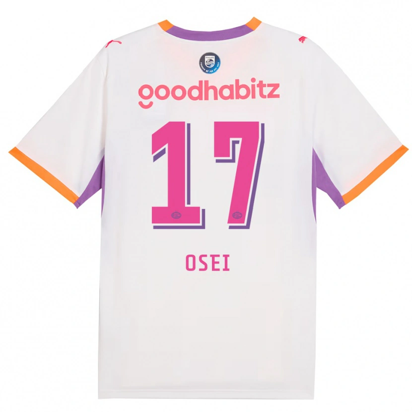 DanxenキッズMicaiah Osei#17ホワイト パープル オレンジアウェイシャツ2026/27ジャージーユニフォーム
