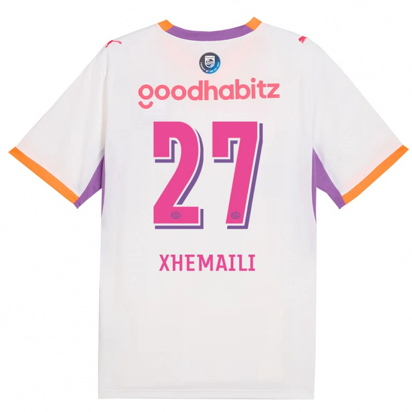 Danxenキッズリオラ・ゼマイリ#27ホワイト パープル オレンジアウェイシャツ2026/27ジャージーユニフォーム