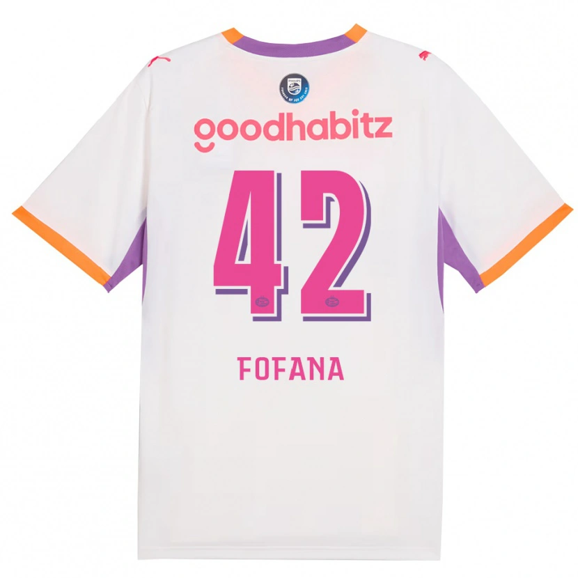 Danxenキッズフォデ・フォファナ#42ホワイト パープル オレンジアウェイシャツ2026/27ジャージーユニフォーム