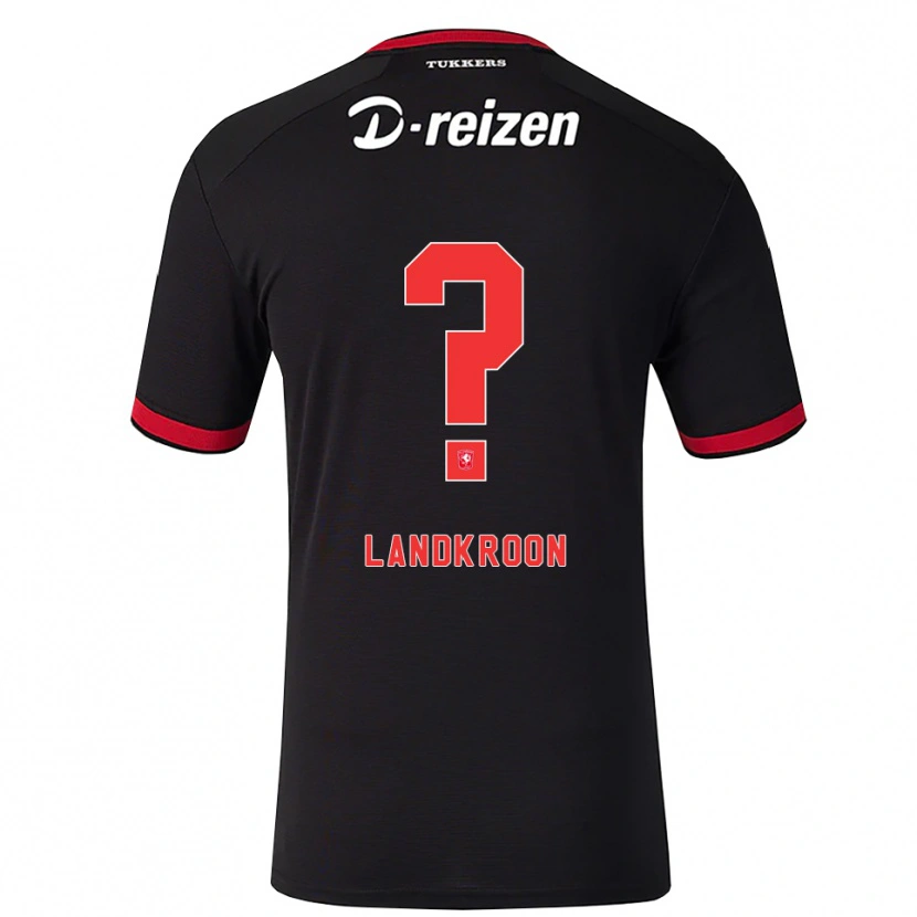 DanxenキッズKick Landkroon#0レッド ホワイト ブラックアウェイシャツ2026/27ジャージーユニフォーム