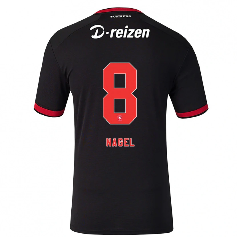DanxenキッズBenjamin Nagel#8レッド ホワイト ブラックアウェイシャツ2026/27ジャージーユニフォーム