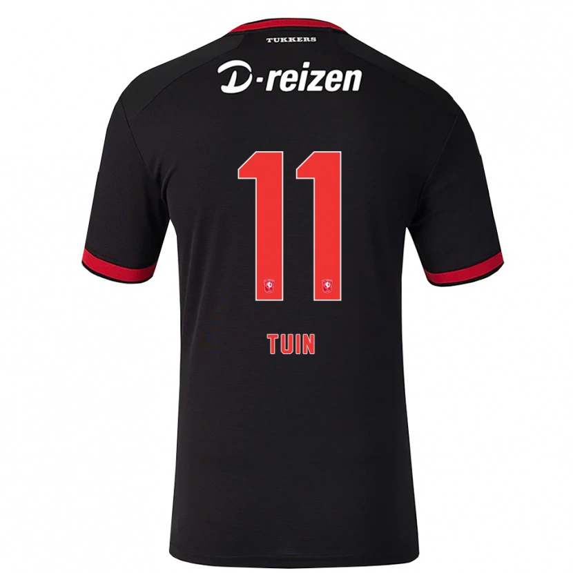 DanxenキッズAlieke Tuin#11レッド ホワイト ブラックアウェイシャツ2026/27ジャージーユニフォーム