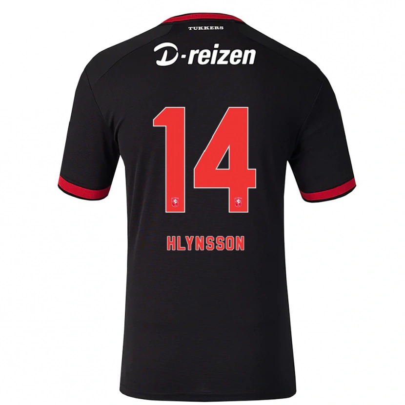 Danxenキッズクリスティアン・ノクヴィ・フリンソン#14レッド ホワイト ブラックアウェイシャツ2026/27ジャージーユニフォーム