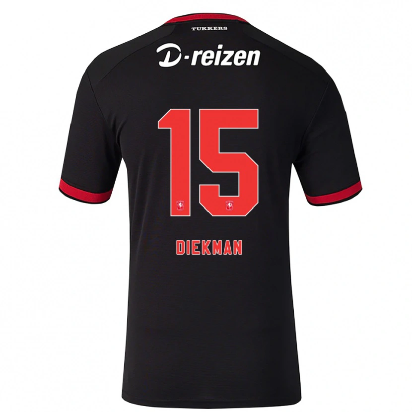 Danxenキッズジル・イルゼ・ディークマン#15レッド ホワイト ブラックアウェイシャツ2026/27ジャージーユニフォーム