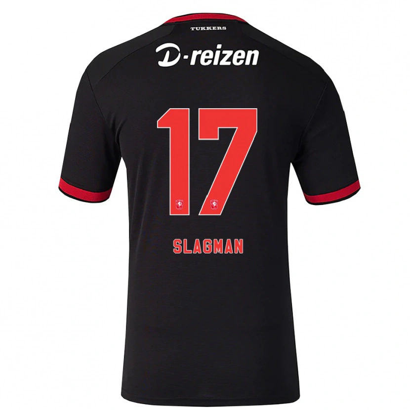 DanxenキッズThom Slagman#17レッド ホワイト ブラックアウェイシャツ2026/27ジャージーユニフォーム