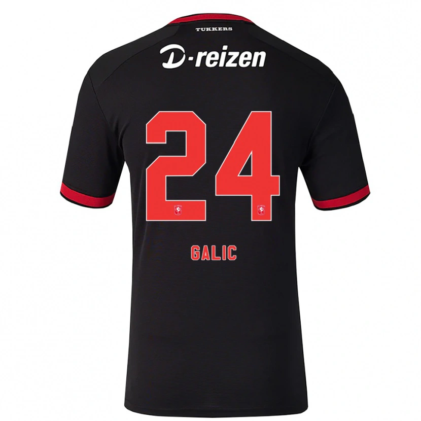Danxenキッズダニエラ・ガリッチ#24レッド ホワイト ブラックアウェイシャツ2026/27ジャージーユニフォーム