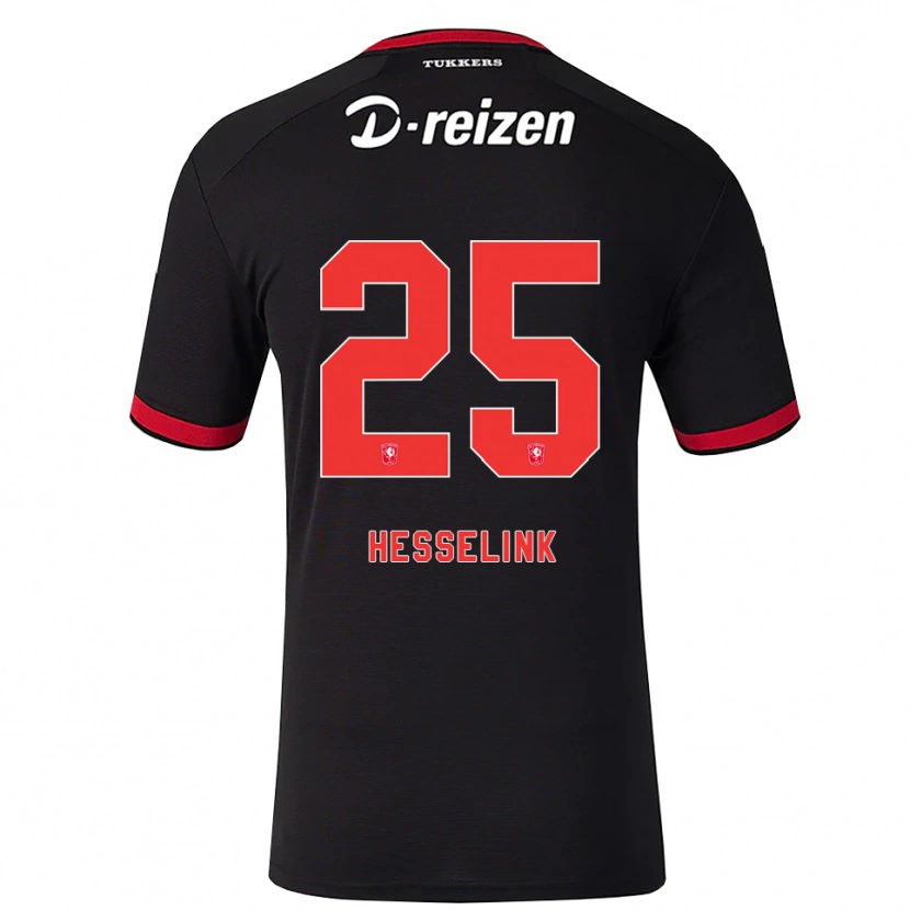 Danxenキッズルーカス・フェネホール・オブ・ヘッセリン#25レッド ホワイト ブラックアウェイシャツ2026/27ジャージーユニフォーム