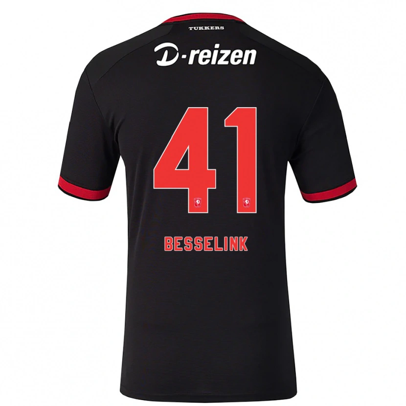 Danxenキッズギス・ベセリンク#41レッド ホワイト ブラックアウェイシャツ2026/27ジャージーユニフォーム