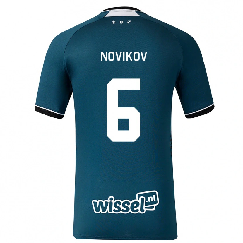 DanxenキッズSerge Novikov#6ダークスレートグレー ホワイトアウェイシャツ2026/27ジャージーユニフォーム