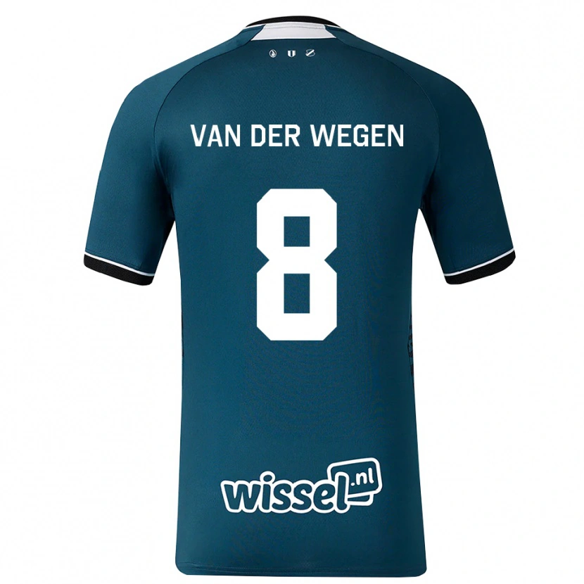DanxenキッズSil Van Der Wegen#8ダークスレートグレー ホワイトアウェイシャツ2026/27ジャージーユニフォーム