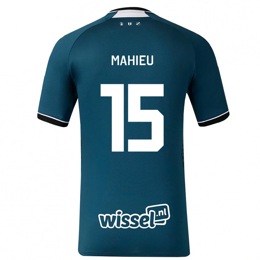 DanxenキッズLena Mahieu#15ダークスレートグレー ホワイトアウェイシャツ2026/27ジャージーユニフォーム