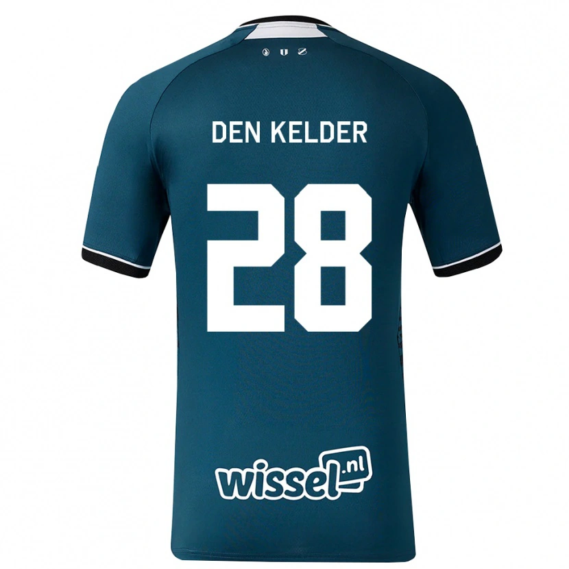 DanxenキッズGera Op Den Kelder#28ダークスレートグレー ホワイトアウェイシャツ2026/27ジャージーユニフォーム