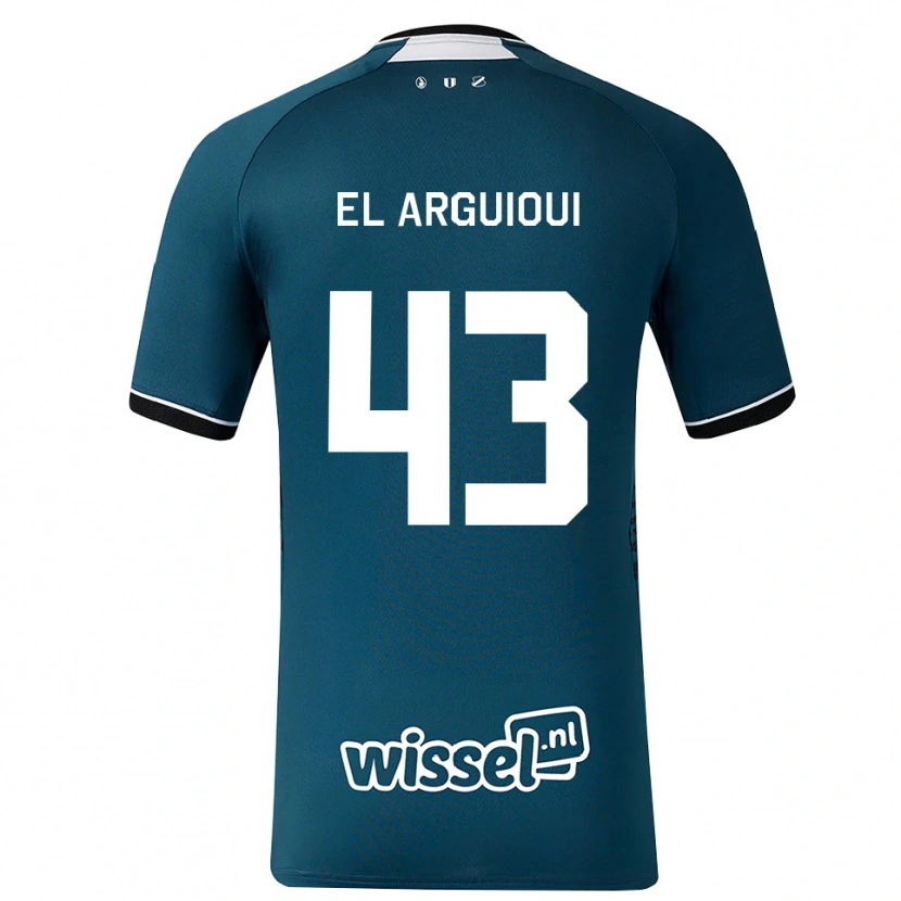 DanxenキッズRafik El Arguioui#43ダークスレートグレー ホワイトアウェイシャツ2026/27ジャージーユニフォーム