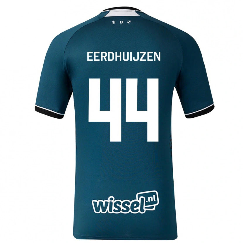 DanxenキッズMike Eerdhuijzen#44ダークスレートグレー ホワイトアウェイシャツ2026/27ジャージーユニフォーム