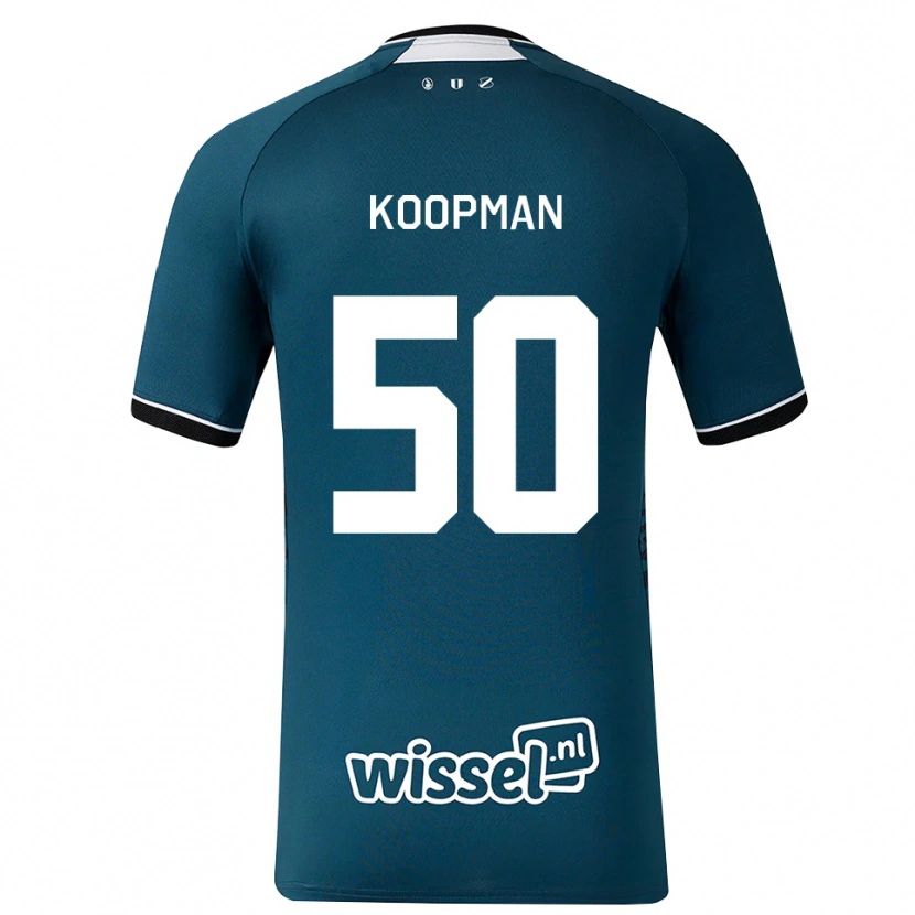DanxenキッズKyra Koopman#50ダークスレートグレー ホワイトアウェイシャツ2026/27ジャージーユニフォーム