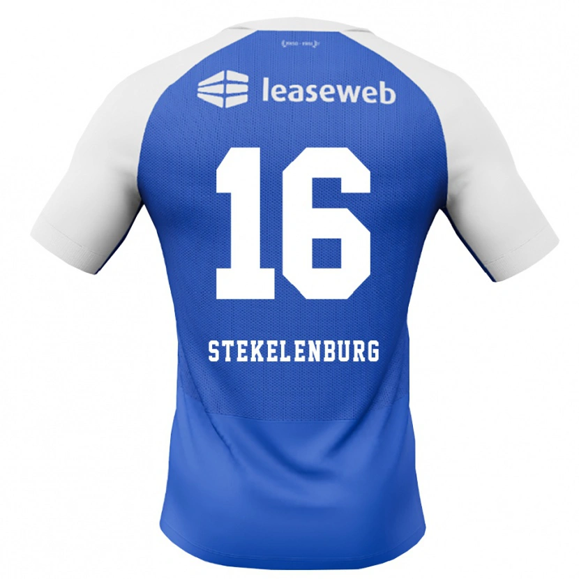 DanxenキッズSem Stekelenburg#16ドジャーブルー レッド ホワイトアウェイシャツ2026/27ジャージーユニフォーム