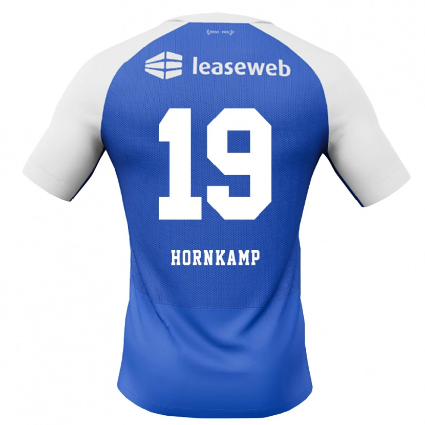 DanxenキッズJizz Hornkamp#19ドジャーブルー レッド ホワイトアウェイシャツ2026/27ジャージーユニフォーム