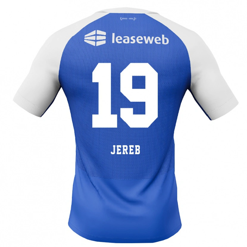 DanxenキッズDavid Jereb#19ドジャーブルー レッド ホワイトアウェイシャツ2026/27ジャージーユニフォーム