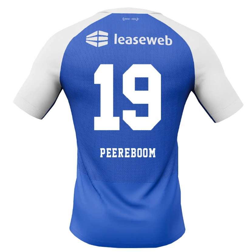 DanxenキッズSanne Peereboom#19ドジャーブルー レッド ホワイトアウェイシャツ2026/27ジャージーユニフォーム