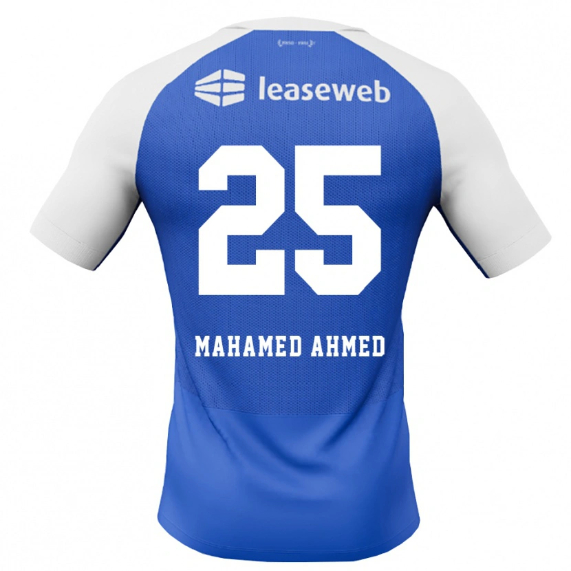 DanxenキッズNuur Mahamed Ahmed#25ドジャーブルー レッド ホワイトアウェイシャツ2026/27ジャージーユニフォーム
