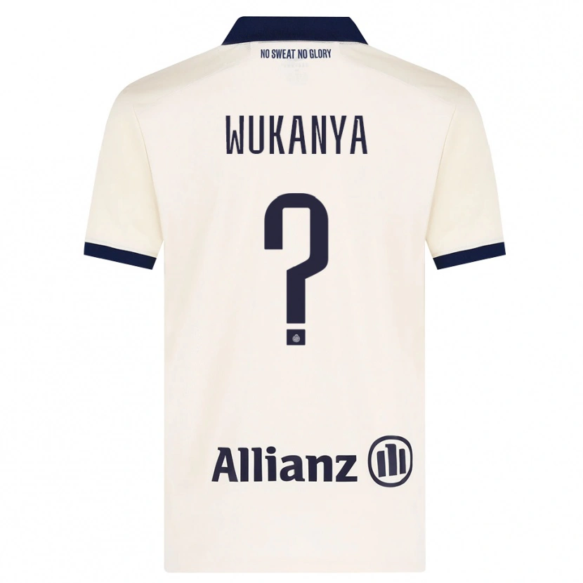 DanxenキッズStéphane Wukanya#0ベージュ ブラックアウェイシャツ2026/27ジャージーユニフォーム