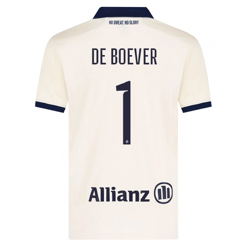 DanxenキッズJesse De Boever#1ベージュ ブラックアウェイシャツ2026/27ジャージーユニフォーム