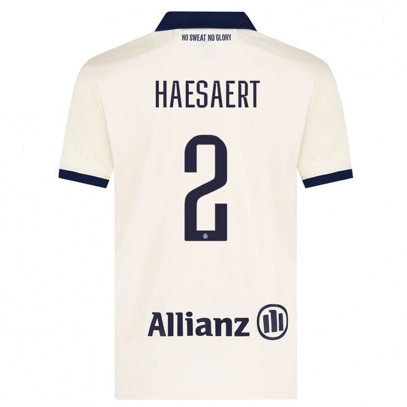 DanxenキッズMateo Haesaert#2ベージュ ブラックアウェイシャツ2026/27ジャージーユニフォーム