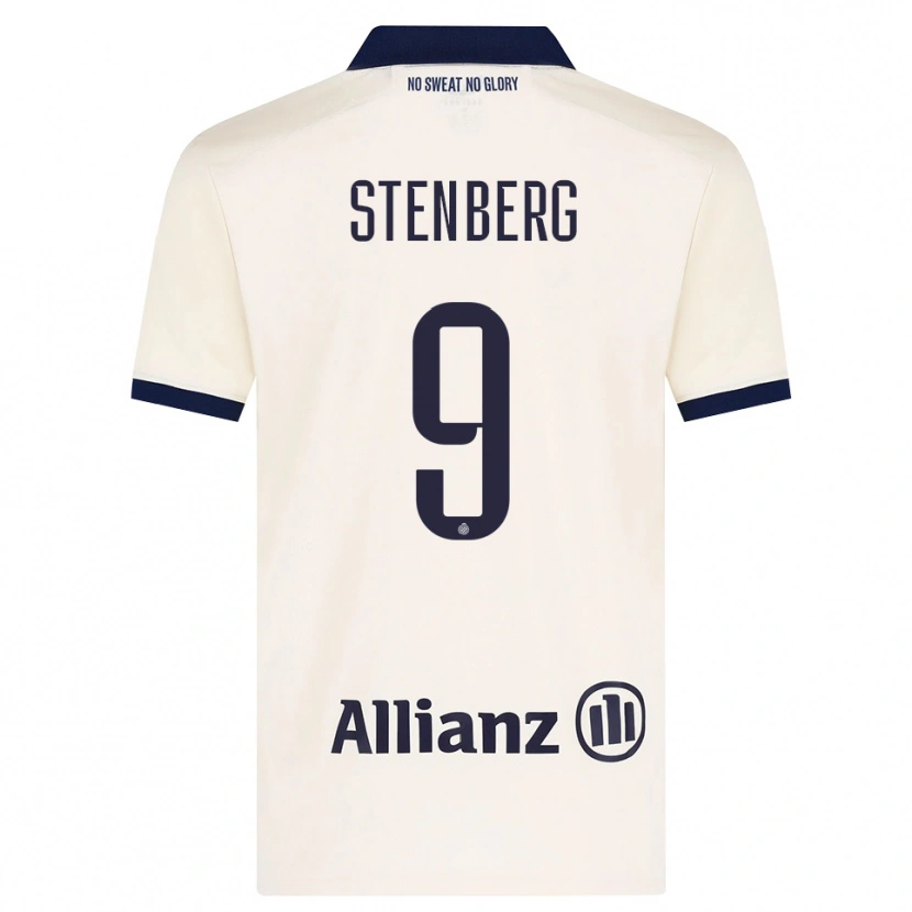 DanxenキッズHanna Stenberg#9ベージュ ブラックアウェイシャツ2026/27ジャージーユニフォーム