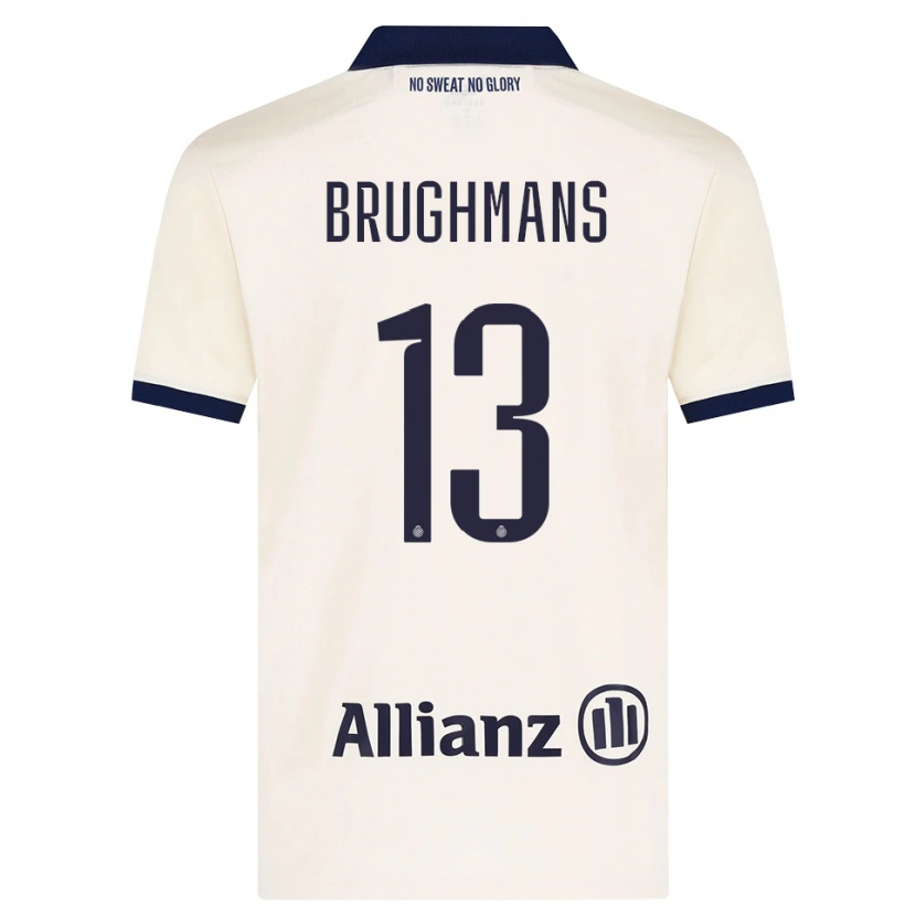 DanxenキッズBeau Brughmans#13ベージュ ブラックアウェイシャツ2026/27ジャージーユニフォーム