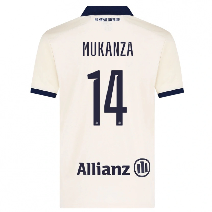 DanxenキッズBlessing Mukanza#14ベージュ ブラックアウェイシャツ2026/27ジャージーユニフォーム