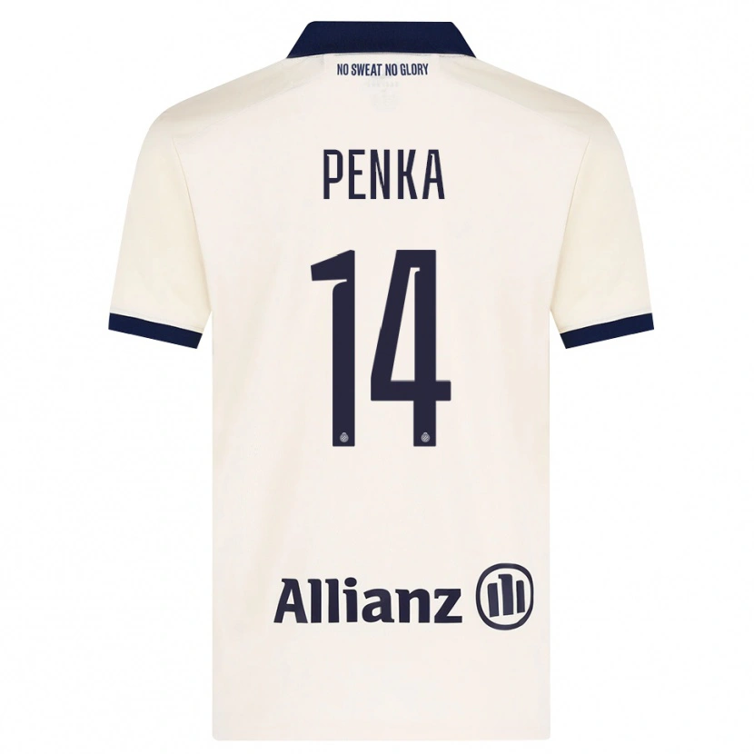 DanxenキッズGodfried Penka#14ベージュ ブラックアウェイシャツ2026/27ジャージーユニフォーム