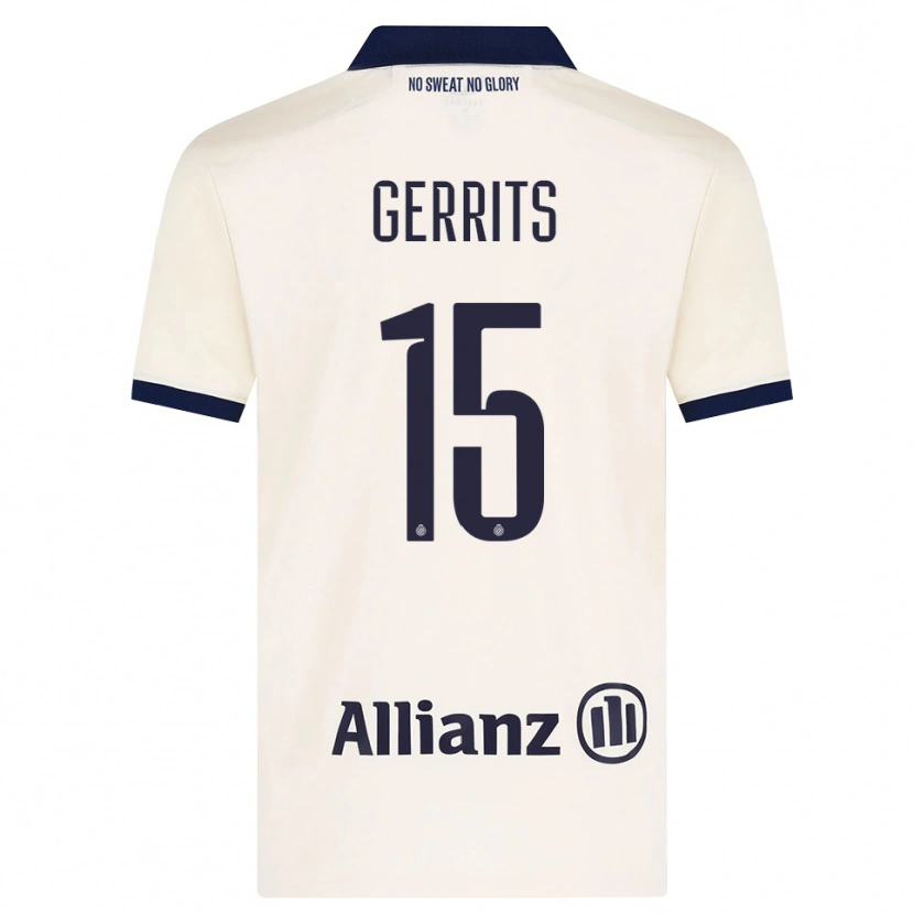 DanxenキッズMelanie Gerrits#15ベージュ ブラックアウェイシャツ2026/27ジャージーユニフォーム