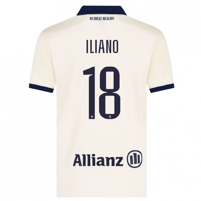 DanxenキッズIsabelle Iliano#18ベージュ ブラックアウェイシャツ2026/27ジャージーユニフォーム