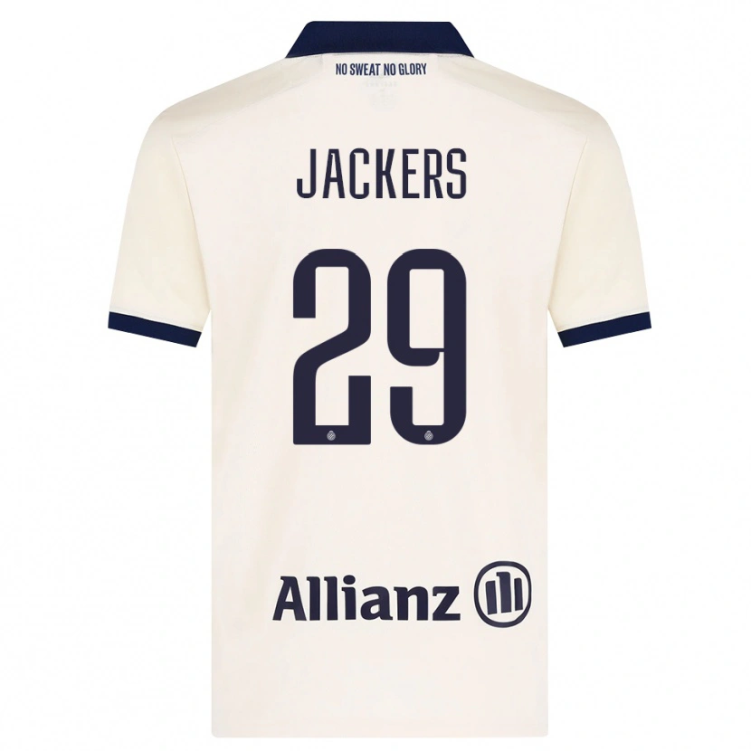 Danxenキッズノルディン・ジャッカース#29ベージュ ブラックアウェイシャツ2026/27ジャージーユニフォーム