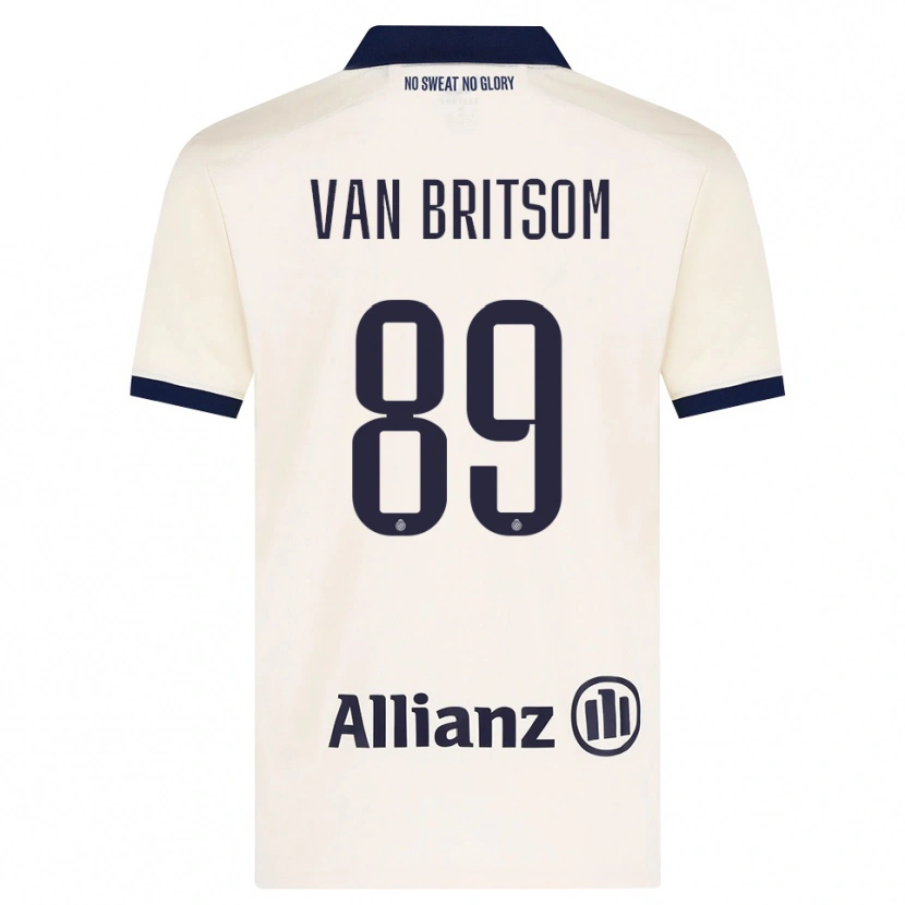 DanxenキッズJakke Van Britsom#89ベージュ ブラックアウェイシャツ2026/27ジャージーユニフォーム