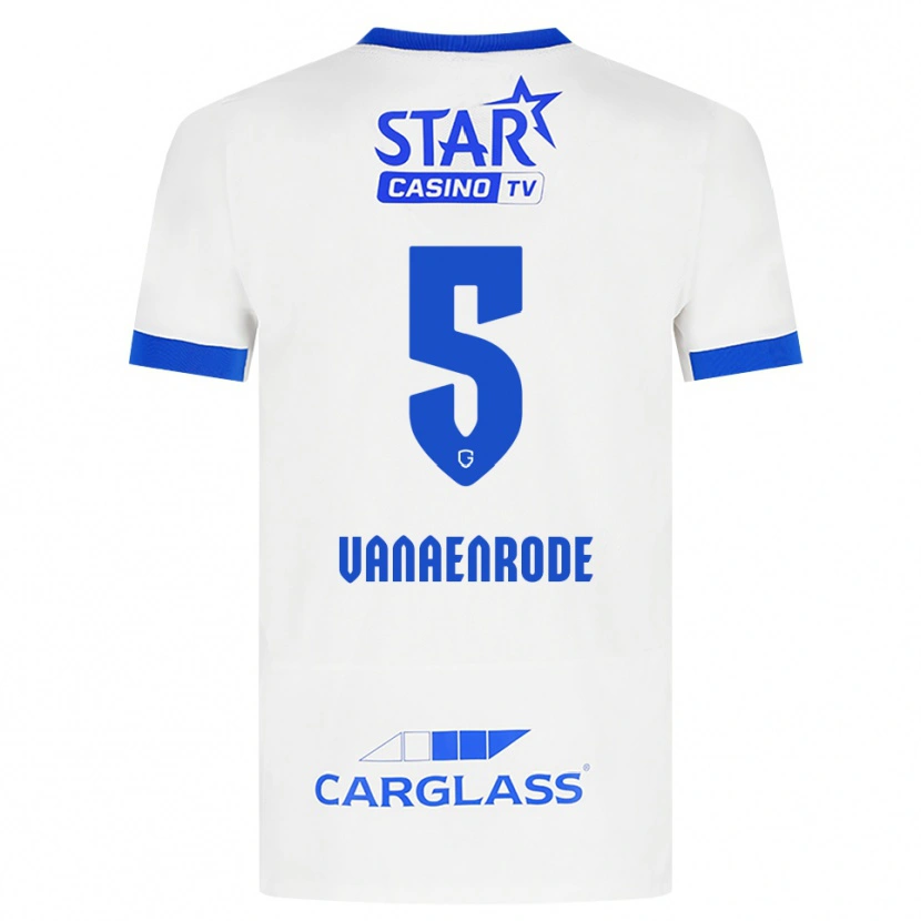 DanxenキッズGwyneth Vanaenrode#5ホワイト ブルーアウェイシャツ2026/27ジャージーユニフォーム