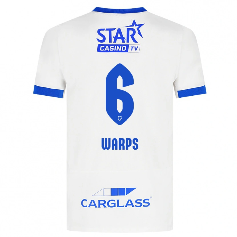 DanxenキッズIsa Warps#6ホワイト ブルーアウェイシャツ2026/27ジャージーユニフォーム