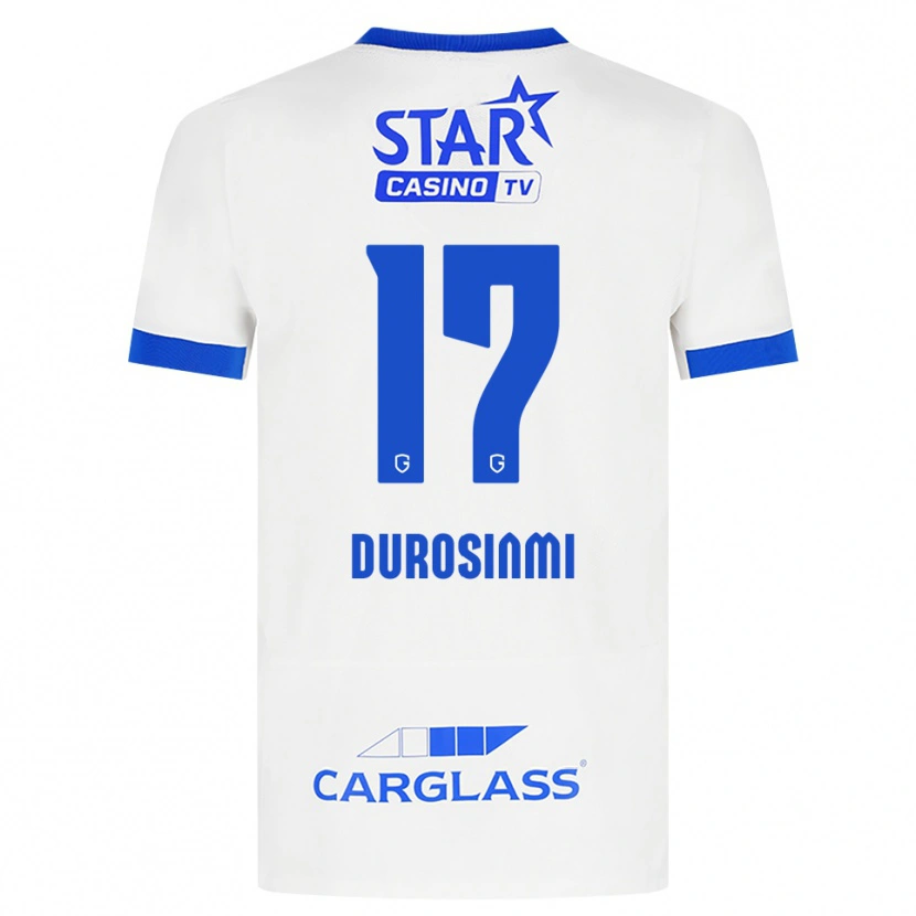 Danxenキッズラフィウ・ドゥロシンミ#17ホワイト ブルーアウェイシャツ2026/27ジャージーユニフォーム