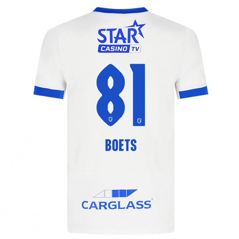 DanxenキッズKeo Boets#81ホワイト ブルーアウェイシャツ2026/27ジャージーユニフォーム