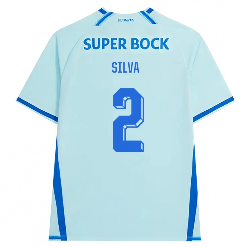 Danxenキッズマルコ・シウバ#2ライトシアン ブルーサードユニフォームシャツ2026/27ジャージーユニフォーム