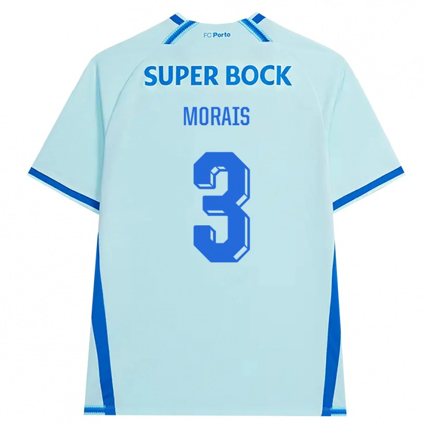 DanxenキッズRodrigo Morais#3ライトシアン ブルーサードユニフォームシャツ2026/27ジャージーユニフォーム