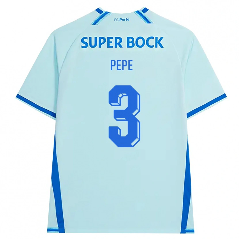 Danxenキッズペペ#3ライトシアン ブルーサードユニフォームシャツ2026/27ジャージーユニフォーム