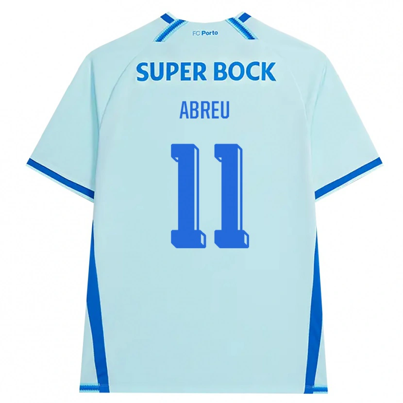 DanxenキッズJoão Abreu#11ライトシアン ブルーサードユニフォームシャツ2026/27ジャージーユニフォーム