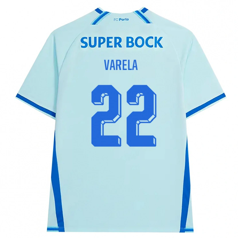 Danxenキッズアラン・バレラ#22ライトシアン ブルーサードユニフォームシャツ2026/27ジャージーユニフォーム