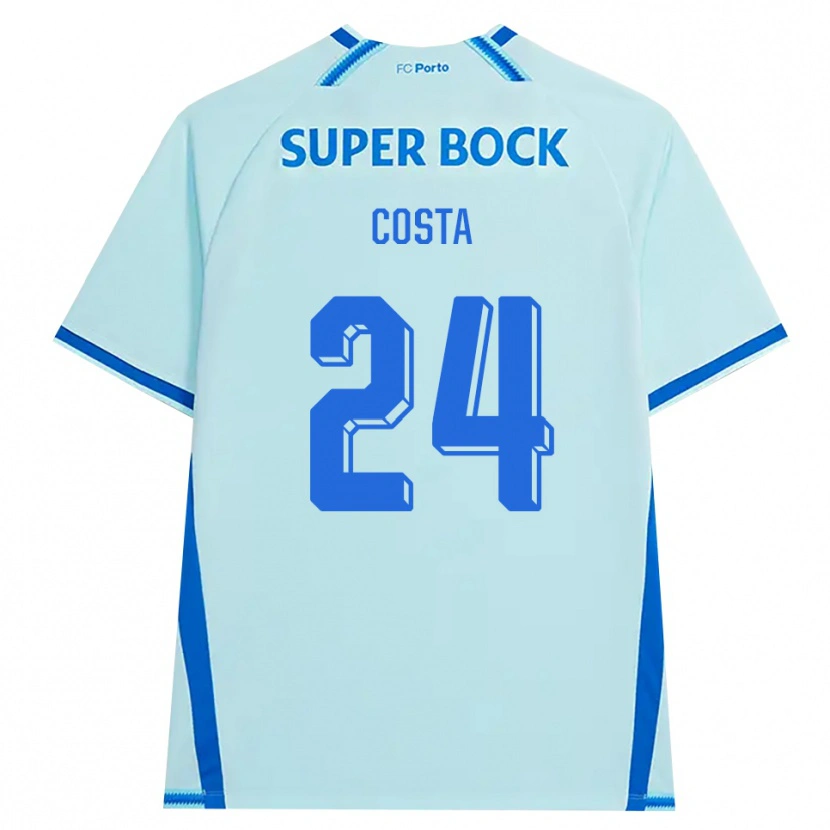 DanxenキッズJoão Costa#24ライトシアン ブルーサードユニフォームシャツ2026/27ジャージーユニフォーム