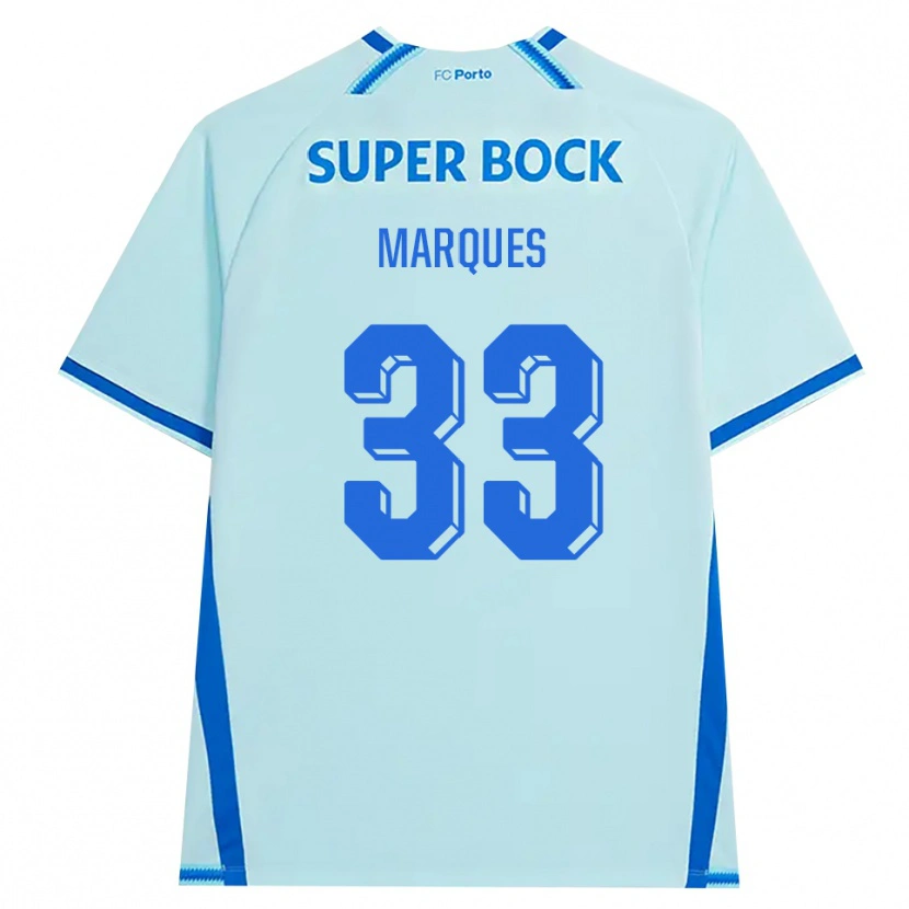 DanxenキッズBárbara Marques#33ライトシアン ブルーサードユニフォームシャツ2026/27ジャージーユニフォーム