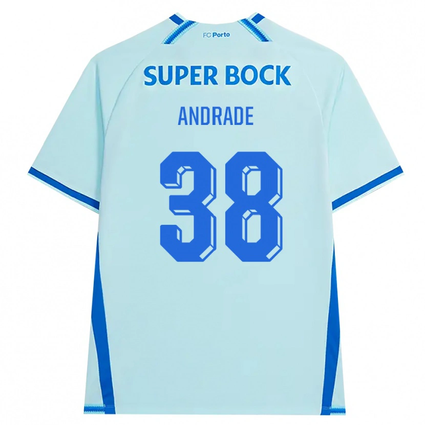 Danxenキッズフェルナンド・アンドラーデン・ドス・サントス#38ライトシアン ブルーサードユニフォームシャツ2026/27ジャージーユニフォーム
